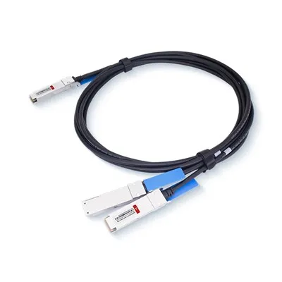 200G QSFP56 - 2X100G QSFP56 Breakout Pasif DAC Doğrudan Bağlantılı Bakır Kablo